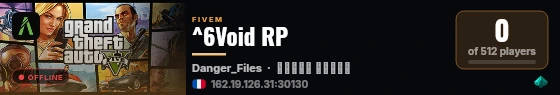 ^6Void RP  live status badge
