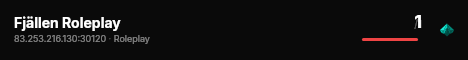 Fjällen Roleplay live status badge