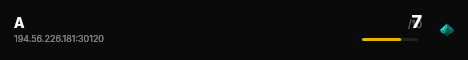 A live status badge
