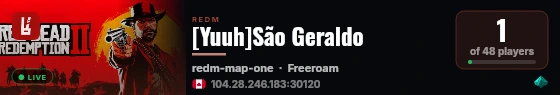 [Yuuh]São Geraldo live status badge