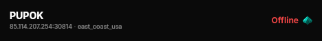 PUPOK live status badge