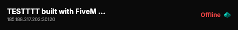 TESTTTT built with FiveM Basic Server! live status badge