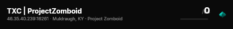 TXC | ProjectZomboid live status badge