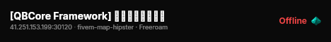 [QBCore Framework] ｔｒａｐｓｔａｒ live status badge