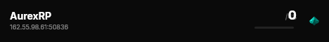 AurexRP live status badge