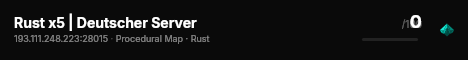 Rust x5 | Deutscher Server live status badge