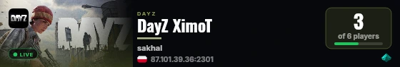 DayZ XimoT live status badge