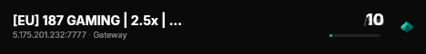 187 GAMING OFFICIAL TEST SERVER live status badge