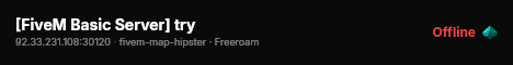 [FiveM Basic Server] try live status badge