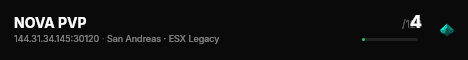 NOVA PVP live status badge