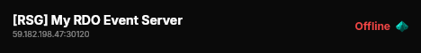 [RSG] My RDO Event Server live status badge
