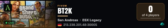 BT2K live status badge