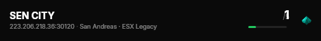 SEN CITY live status badge