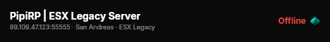 PipiRP | ESX Legacy Server live status badge