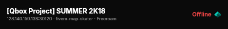 [Qbox Project] SUMMER 2K18 live status badge