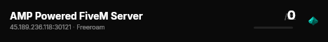 AMP Powered FiveM Server live status badge