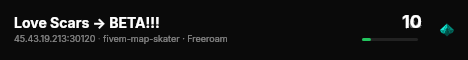 Love Scars → BETA!!! live status badge