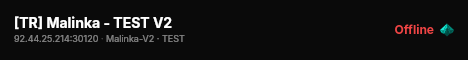[TR] Malinka - TEST V2 live status badge