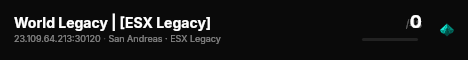World Legacy | [ESX Legacy] live status badge