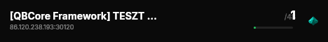 [QBCore Framework] TESZT SZERÓ live status badge