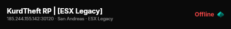 KurdTheft RP | [ESX Legacy] live status badge