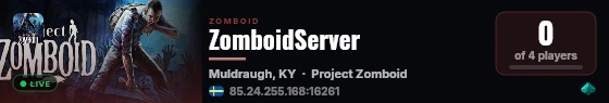 ZomboidServer live status badge