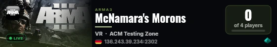 McNamara's Morons live status badge