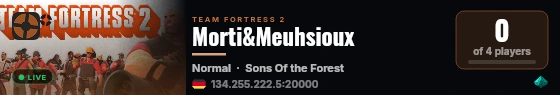 Morti&Meuhsioux live status badge