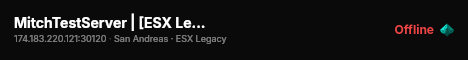 MitchTestServer | [ESX Legacy] live status badge