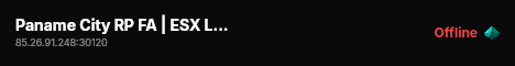 Paname City RP FA | ESX Legacy Server live status badge