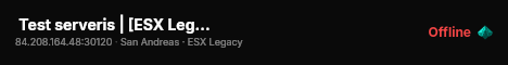  Test serveris | [ESX Legacy] live status badge