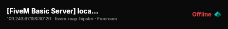 [FiveM Basic Server] local-host live status badge