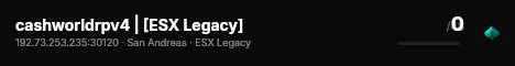 cashworldrpv4 | [ESX Legacy] live status badge