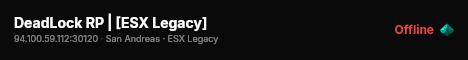 DeadLock RP | [ESX Legacy] live status badge