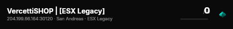 VercettiSHOP | [ESX Legacy] live status badge