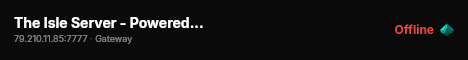 The Isle Server - Powered by AMP live status badge