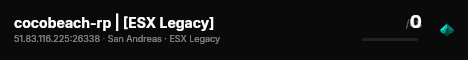 cocobeach-rp | [ESX Legacy] live status badge