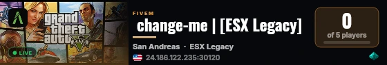  change-me | [ESX Legacy] live status badge