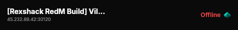 [Rexshack RedM Build] Ville Roleplay live status badge