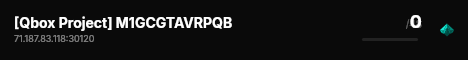 [Qbox Project] M1GCGTAVRPQB live status badge
