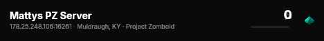 Mattys PZ Server live status badge