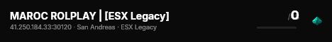MAROC ROLPLAY | [ESX Legacy] live status badge