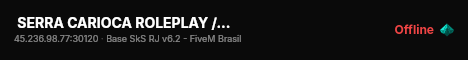  SERRA CARIOCA ROLEPLAY / https://discord.gg/ckYWXSbtJc live status badge