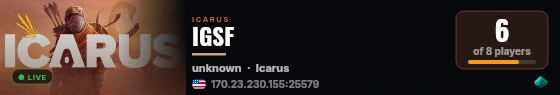 IGSF live status badge