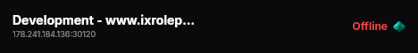 Development - www.ixroleplay.com live status badge