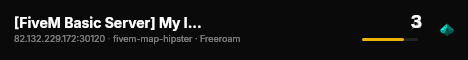 [FiveM Basic Server] My local live status badge