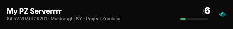 My PZ Serverrrr live status badge