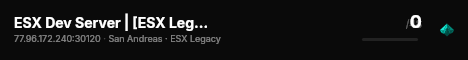 ESX Dev Server | [ESX Legacy] live status badge