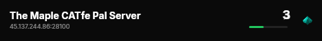 The Maple CATfe Pal Server live status badge