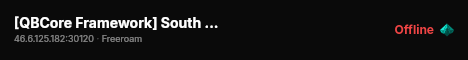 [QBCore Framework] South Point RP live status badge